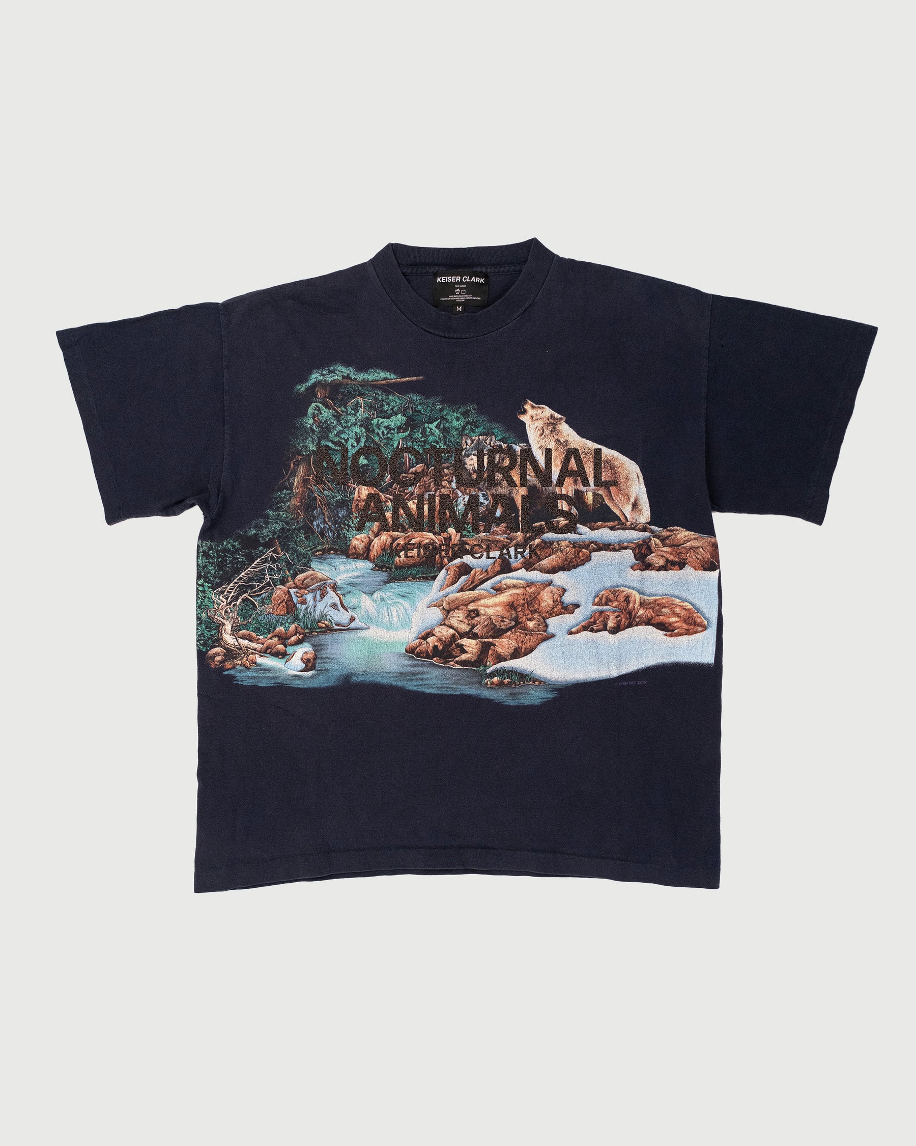 VINTAGE NOCTURNAL ANIMALS TEE (L)