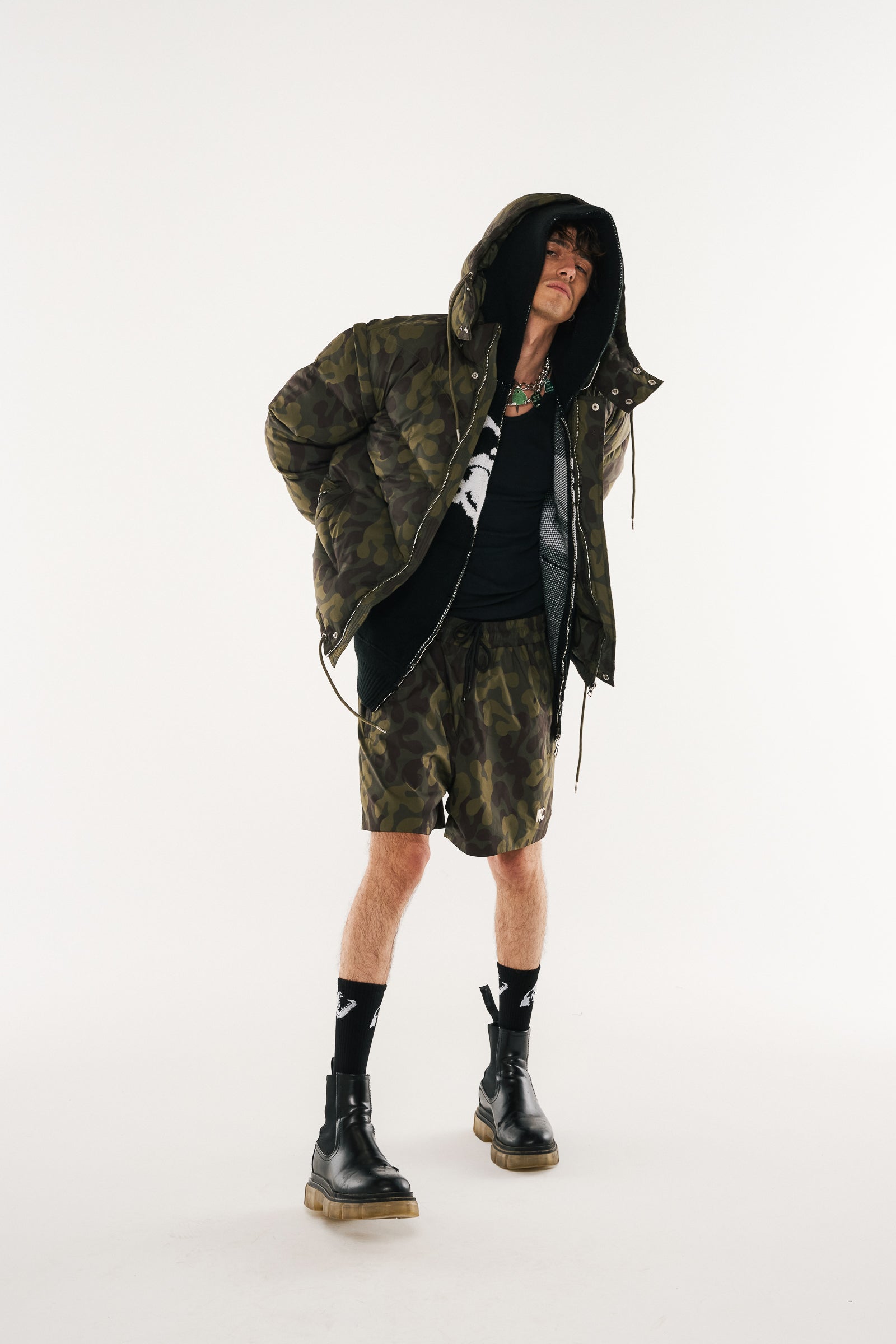 KCAMO WINDBREAKER PUFFER JACKET