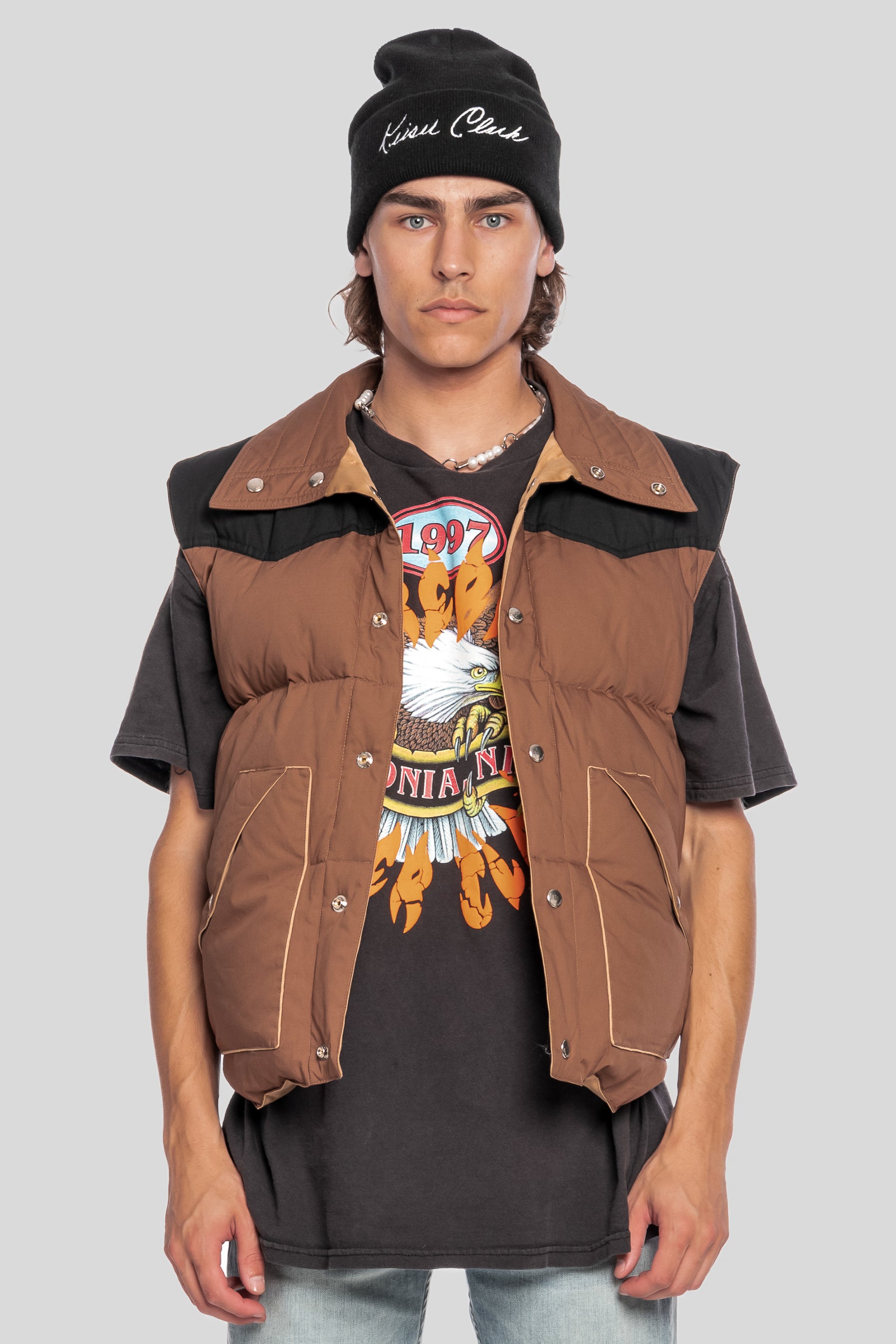 REVERSIBLE WEST COAST PUFFER VEST
