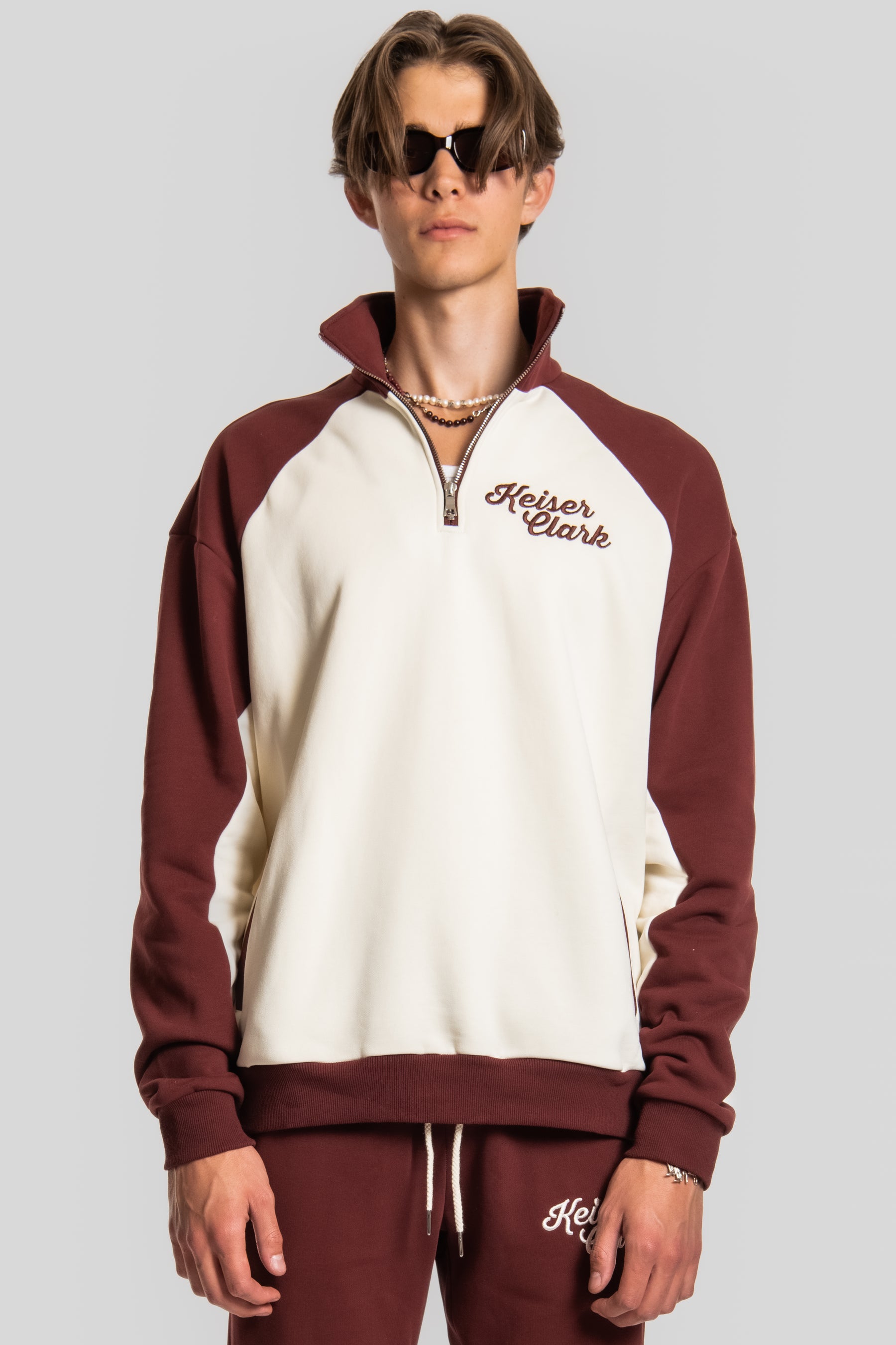 LUCKY NUMBER 7 SWEATSHIRT 1/4 ZIP PULLOVER