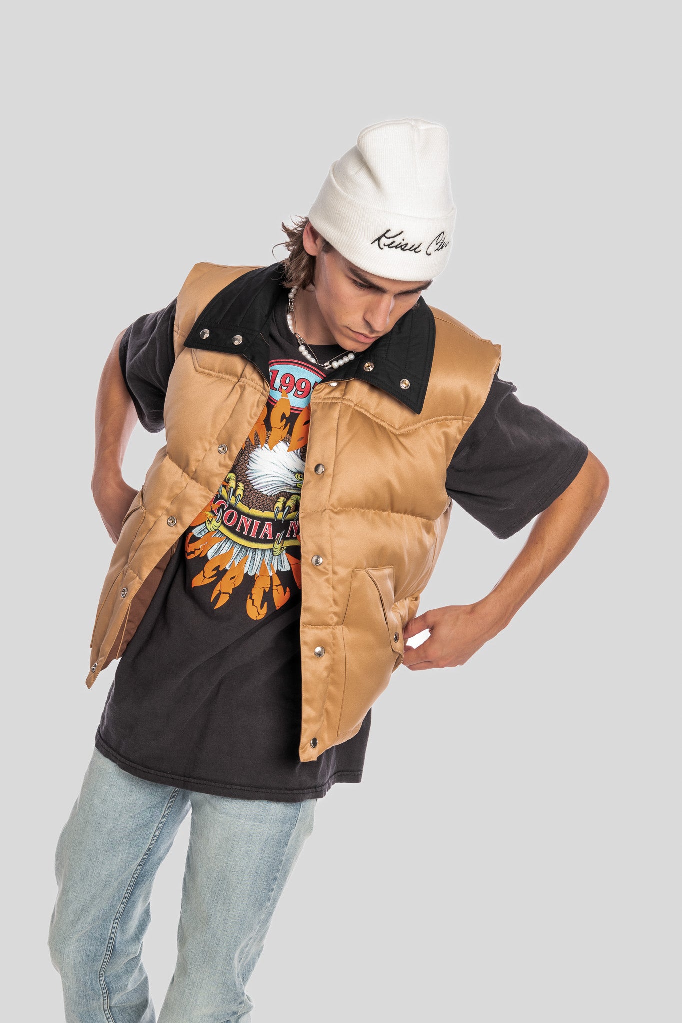 REVERSIBLE WEST COAST PUFFER VEST