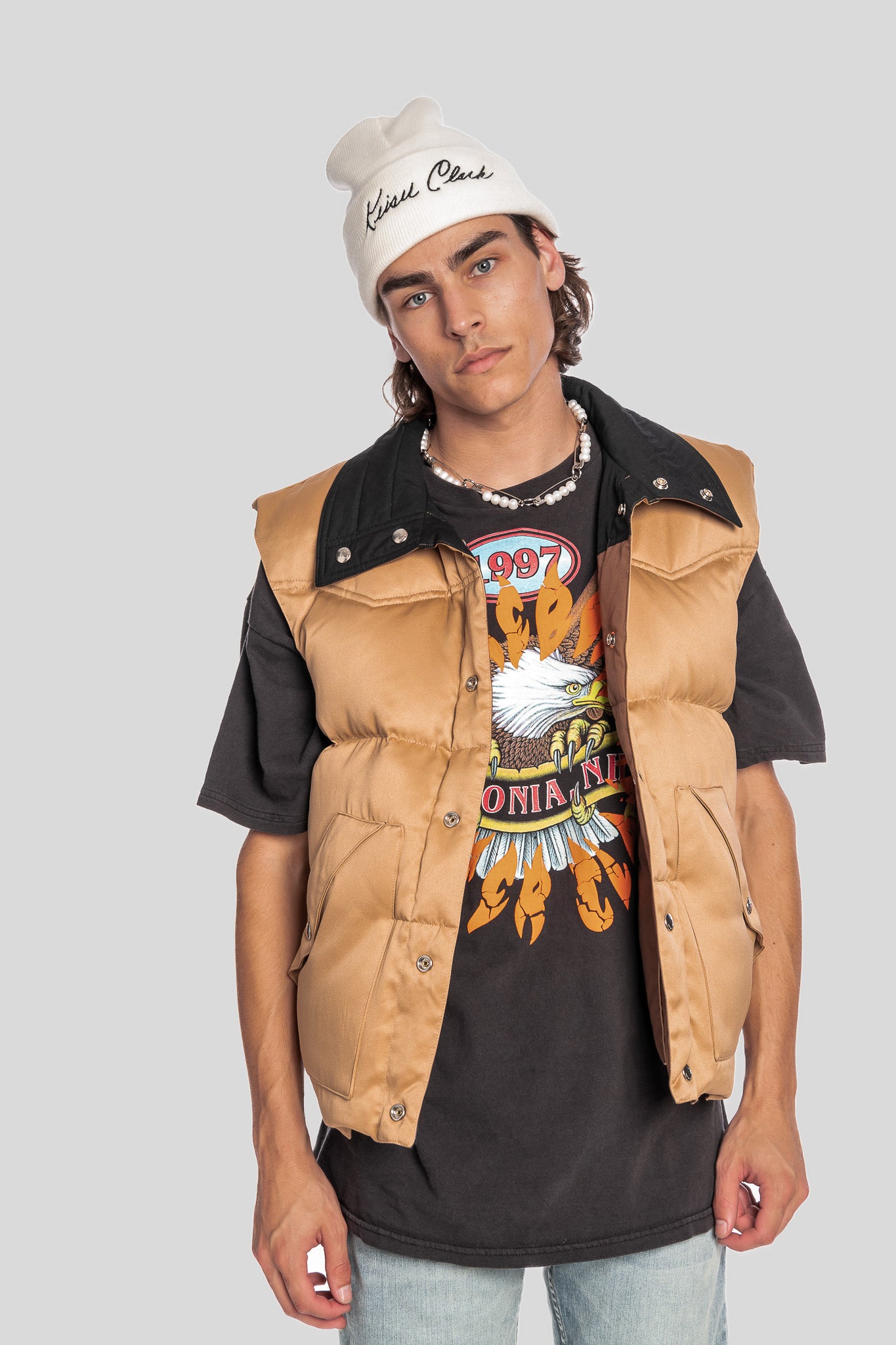 REVERSIBLE WEST COAST PUFFER VEST