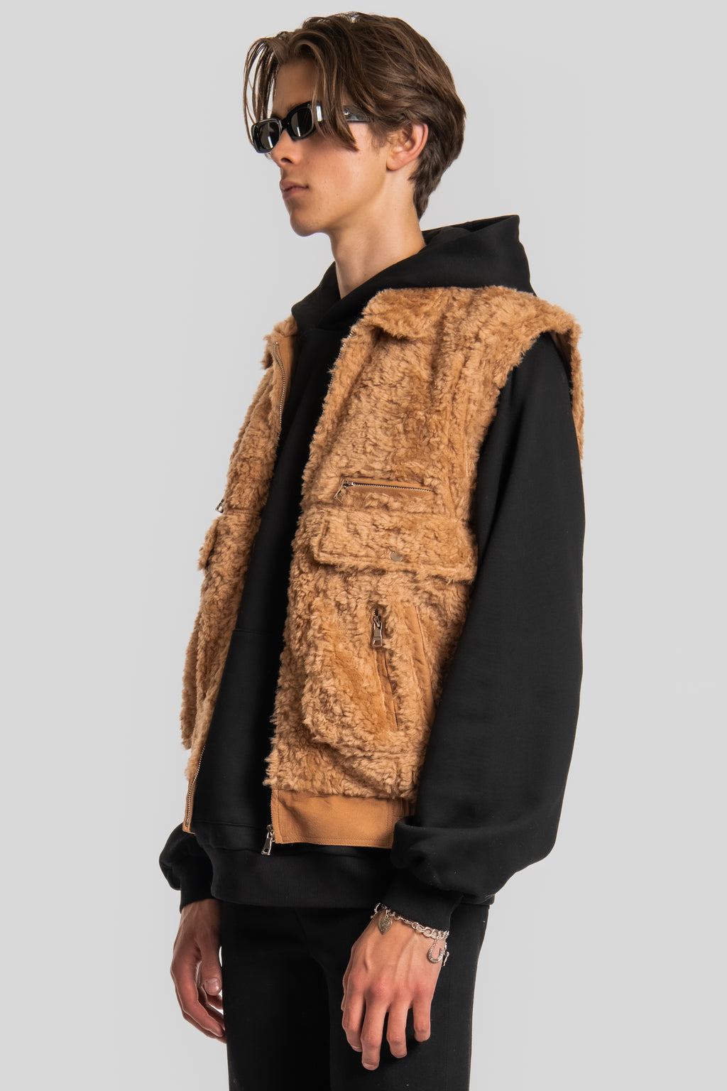 ohga ウールベスト WOOL VEST ジレ キャメル 2025AW ohga ウールベスト