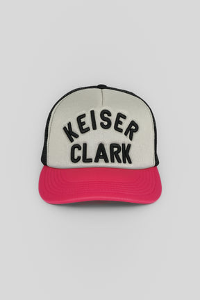 KEISER CLARK PINK HOUSE TRUCKER HAT